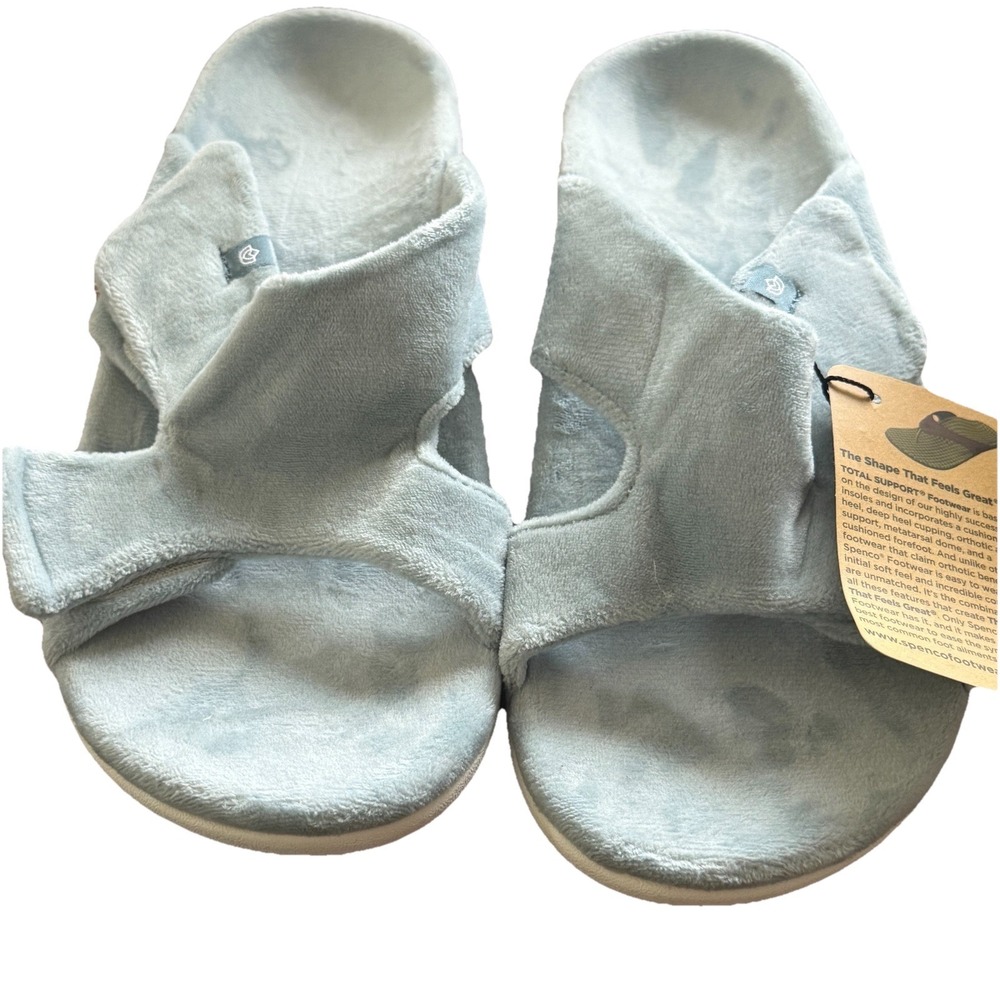 Spenco‎ Kholo Slipper Light Blue  Arch Support Womens 10.5 B Orthotic New
